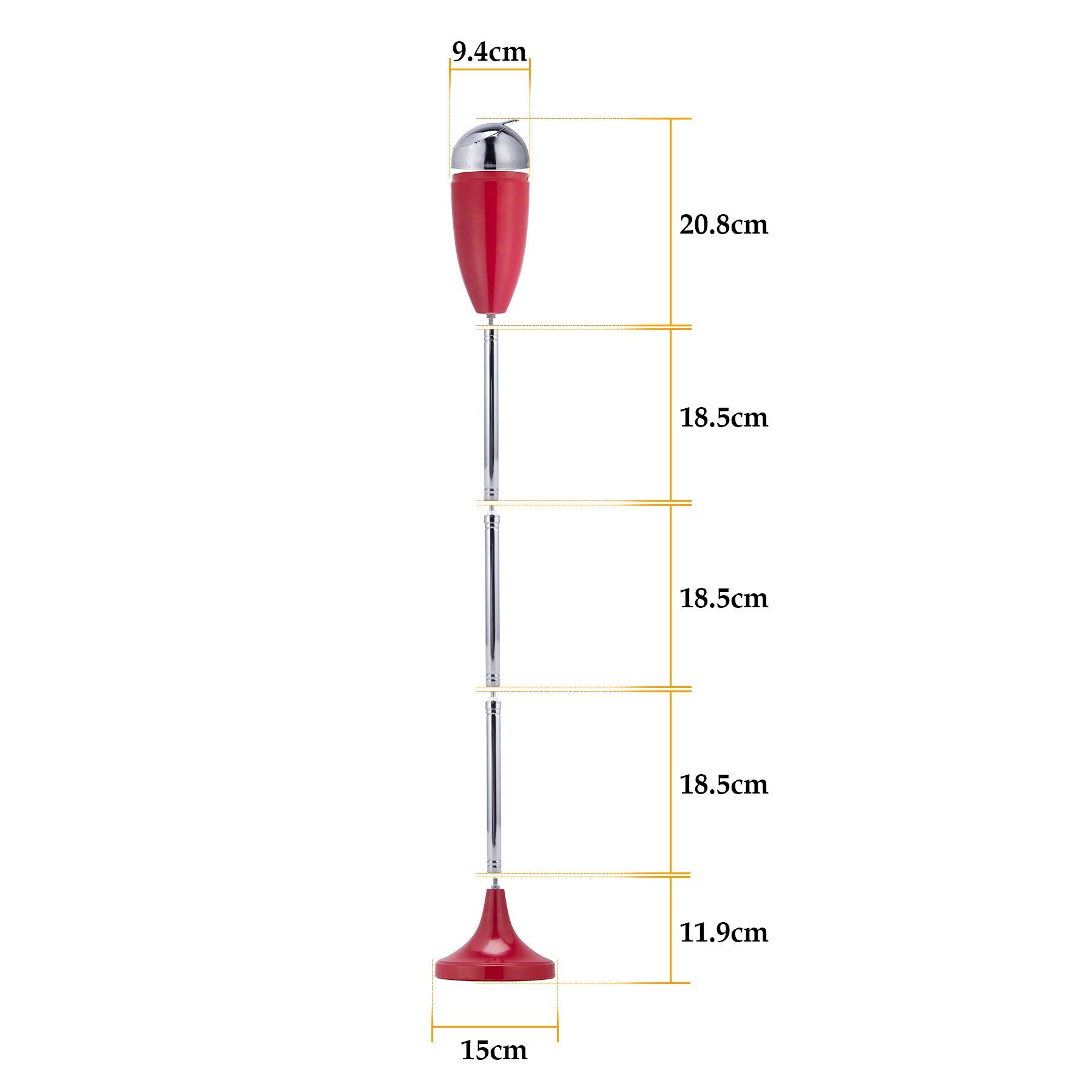 Posacenere Da Esterno Con Coperchio Regolabile – Altezza Da 51 A 89 Cm, Acciaio Inox, Portasigarette Incluso