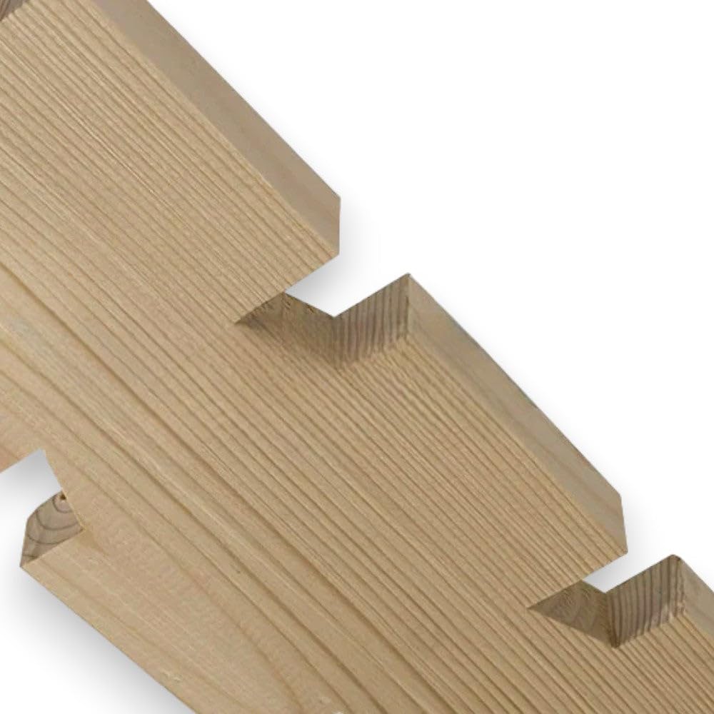 Controtelaio universale in legno di abete spessore 2 cm per porte interne con zanche in metallo premontate - 10.5 cm