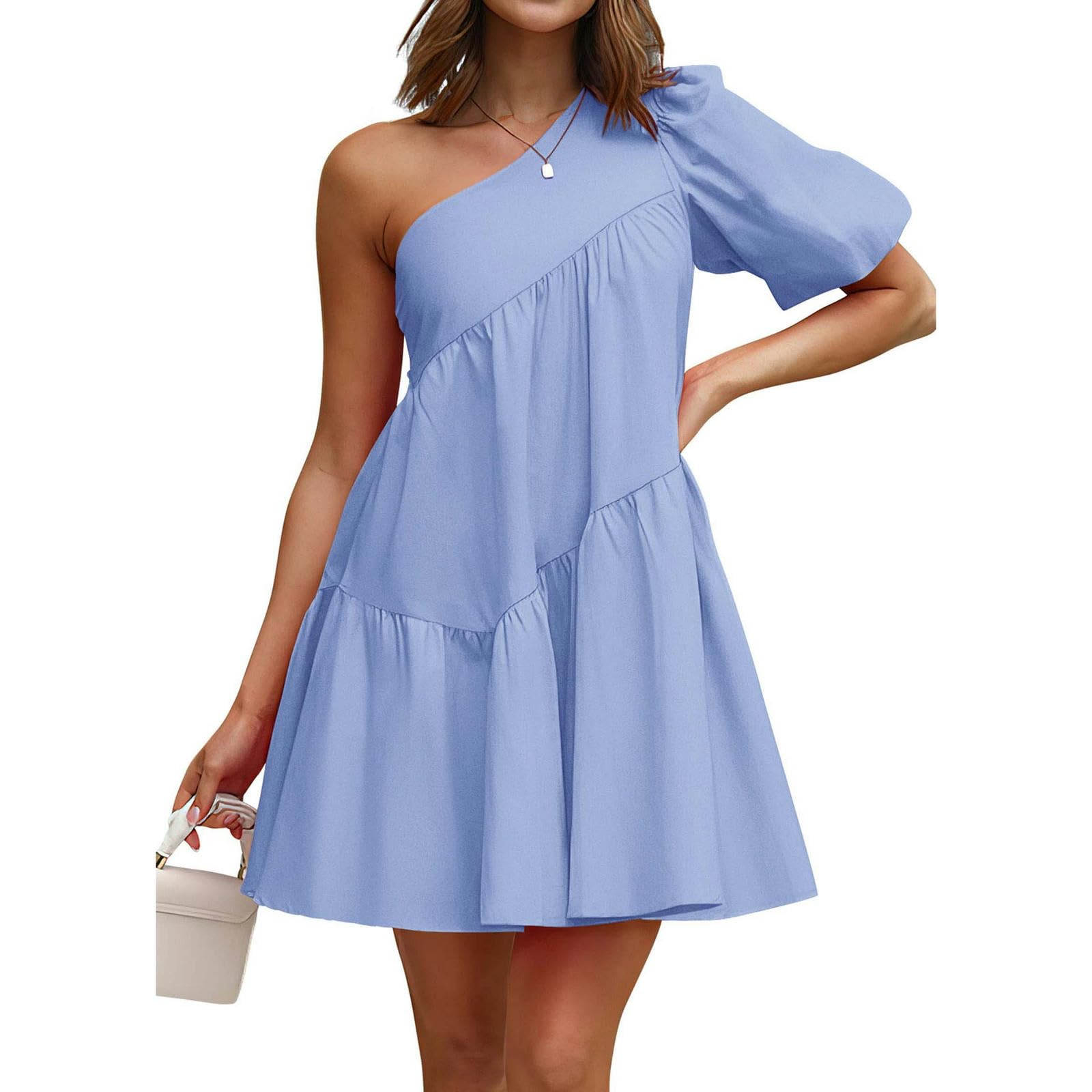 Robe manches courtes épaules dénudées femmes été taille XXL
