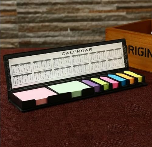Nähmit - Etui Seitenmarker Selbstklebend, Sticky Notes, Klebezettel, Page Marker, Haftnotizen zum Markieren und Hervorheben von Seiten Repositionierbar, Beschreibbar klebezettel