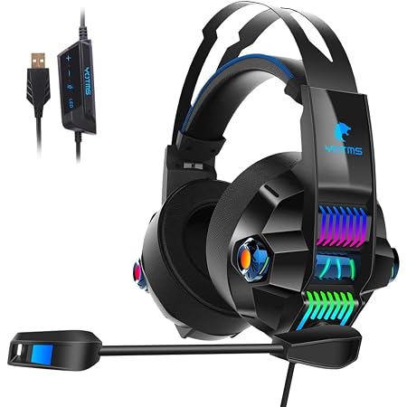 Cuffie da gioco PS5 con microfono, cuffie da gioco per PC PS4 con unità da  50