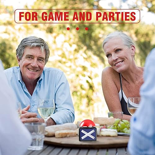 Miniatura 6 de Zumbadores para espectáculos de juegos, zumbadores de juego con luces y sonido para adultos y niños, juego de preguntas y preguntas de familia,