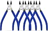 Wire Cutters for Jewelry Making - 5 Pack Wire Clippers for Crafting Artificial Flowers - Side Snips Cutter Electricians Dykes Cutter - Diagonal Flush Cut Pliers for Crafts Floral