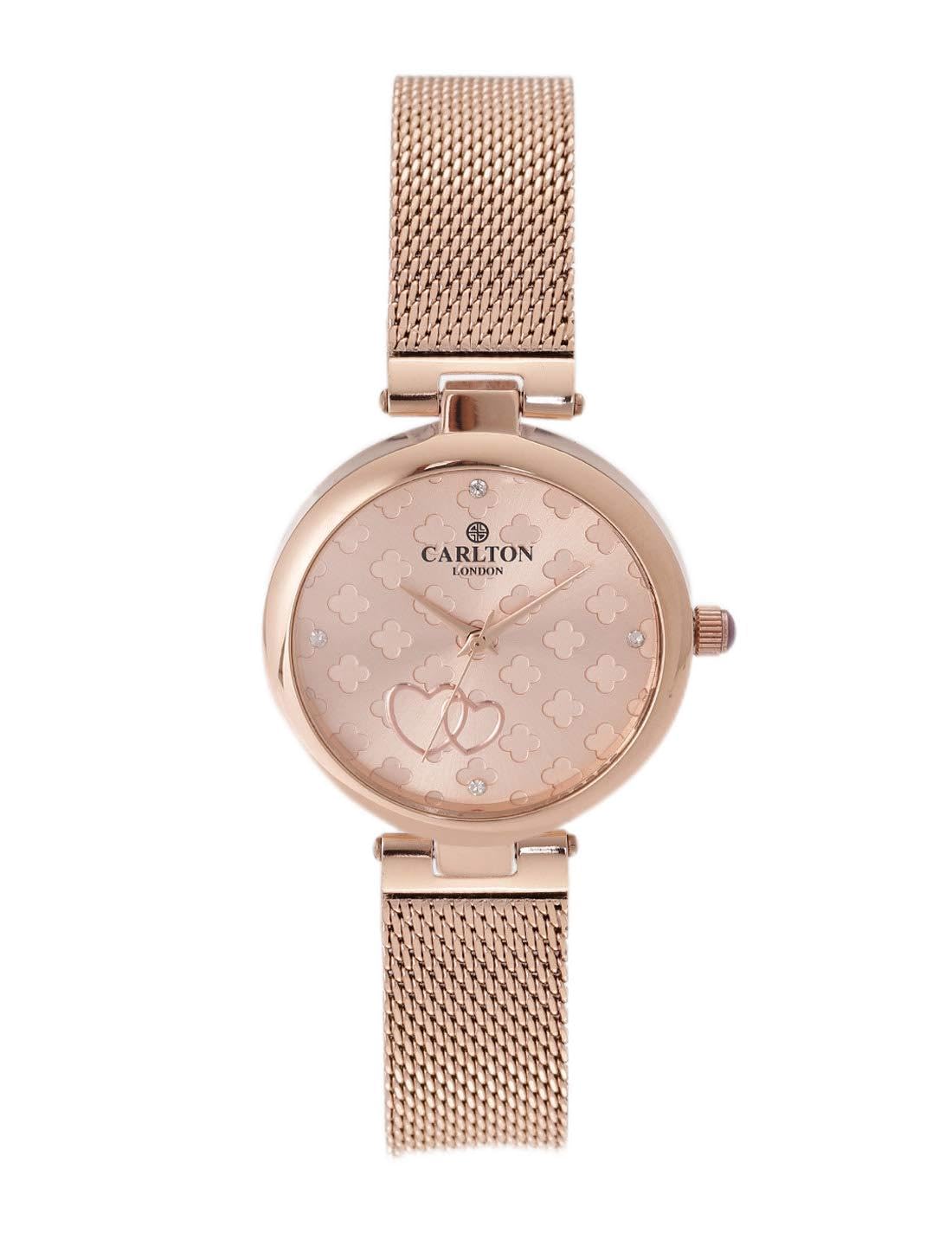 Carlton london Analog Rose Gold Dial Womens Watch-CL020RROR (B08L1YQD7L) Amazon Price History, Amazon Price Tracker