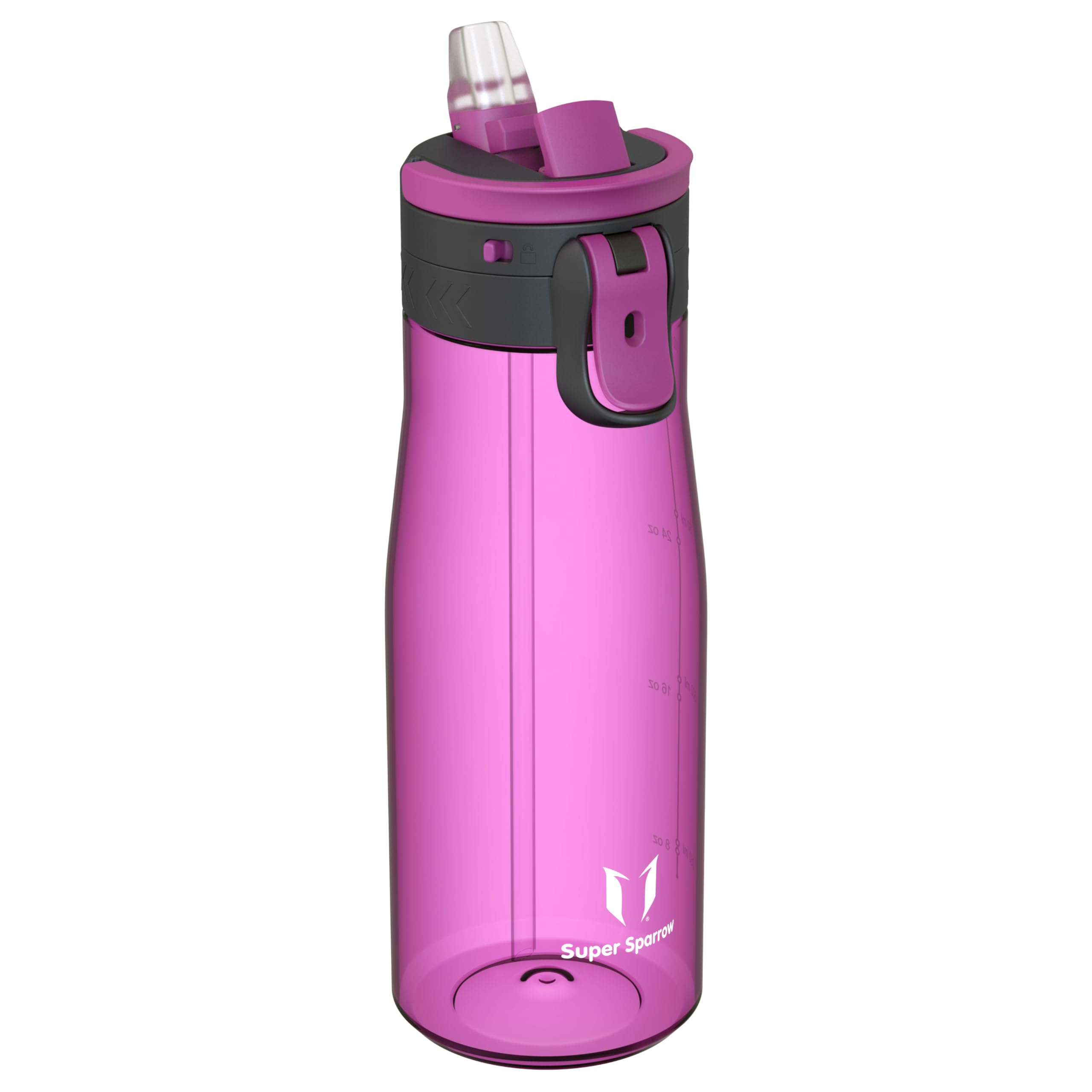 Sparrow Borraccia - 500ml, 750ml, 1L - TouchFlow Bottiglia Senza BPA - Senza Perdite Borraccia Cannuccia - Borracce Sportiva Flusso Rapido Con Un Clic per Scuola, All'aperto