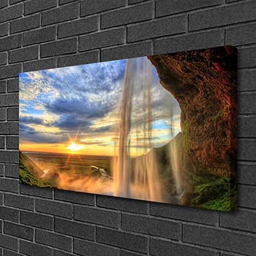 Tableau déco mural moderne design cascade : évadez-vous dans la nature