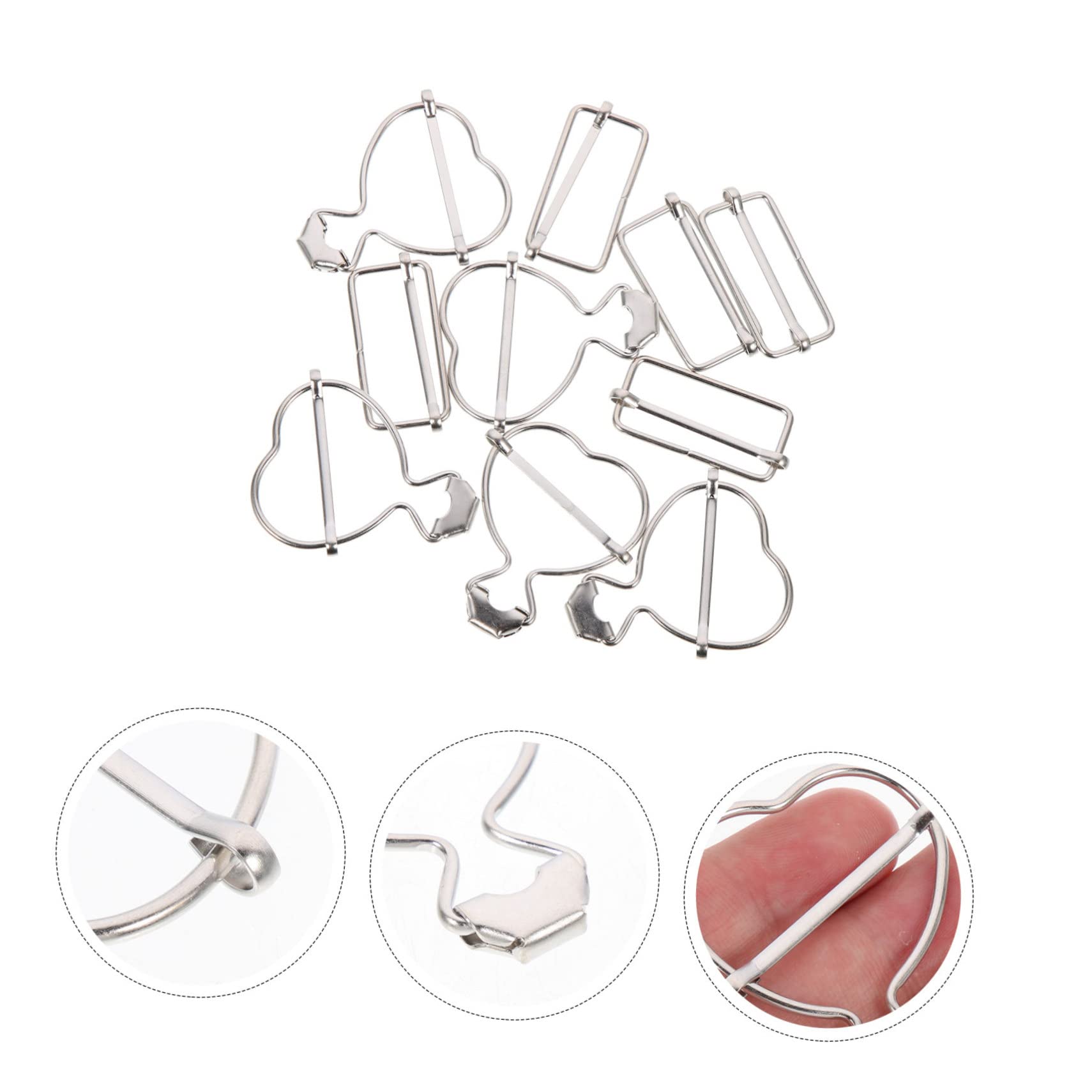 VILLCASE 50 Stück Herzförmige Kürbisschnalle Overall-taste Insgesamt Clips Ersatz Insgesamt Schnallen Austausch Der Gesamten Schnallen Verstellbare Knöpfe Kleidung Zinklegierung Mantelknopf