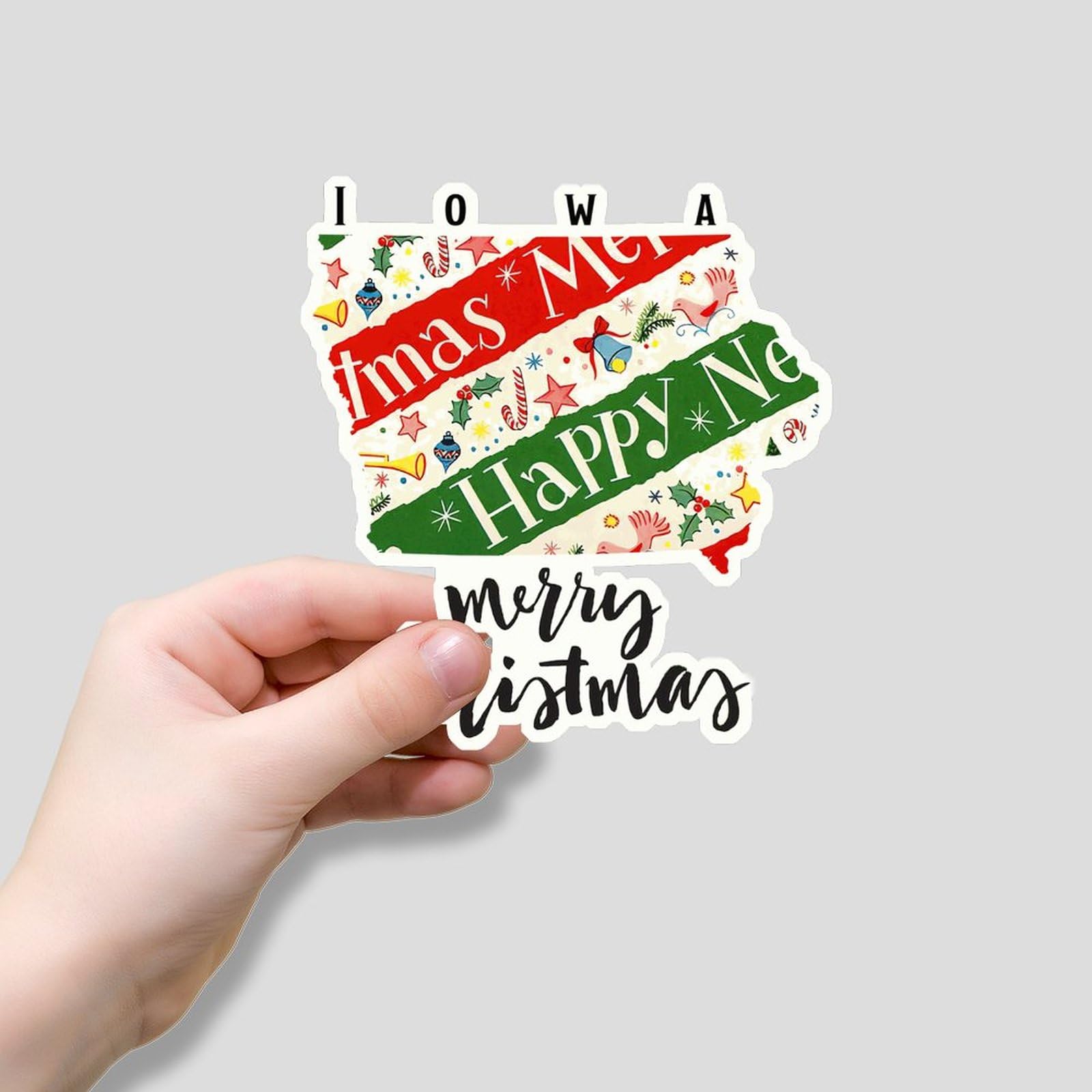 Zyadsinoudor Lowa State - 50 Adesivi In Vinile Per Computer Portatile, Decorazione Invernale, Impermeabile, Per Bottiglie D'acqua, Computer Portatile, Telefono, Tazza Da 2 Pollici - Foto 11