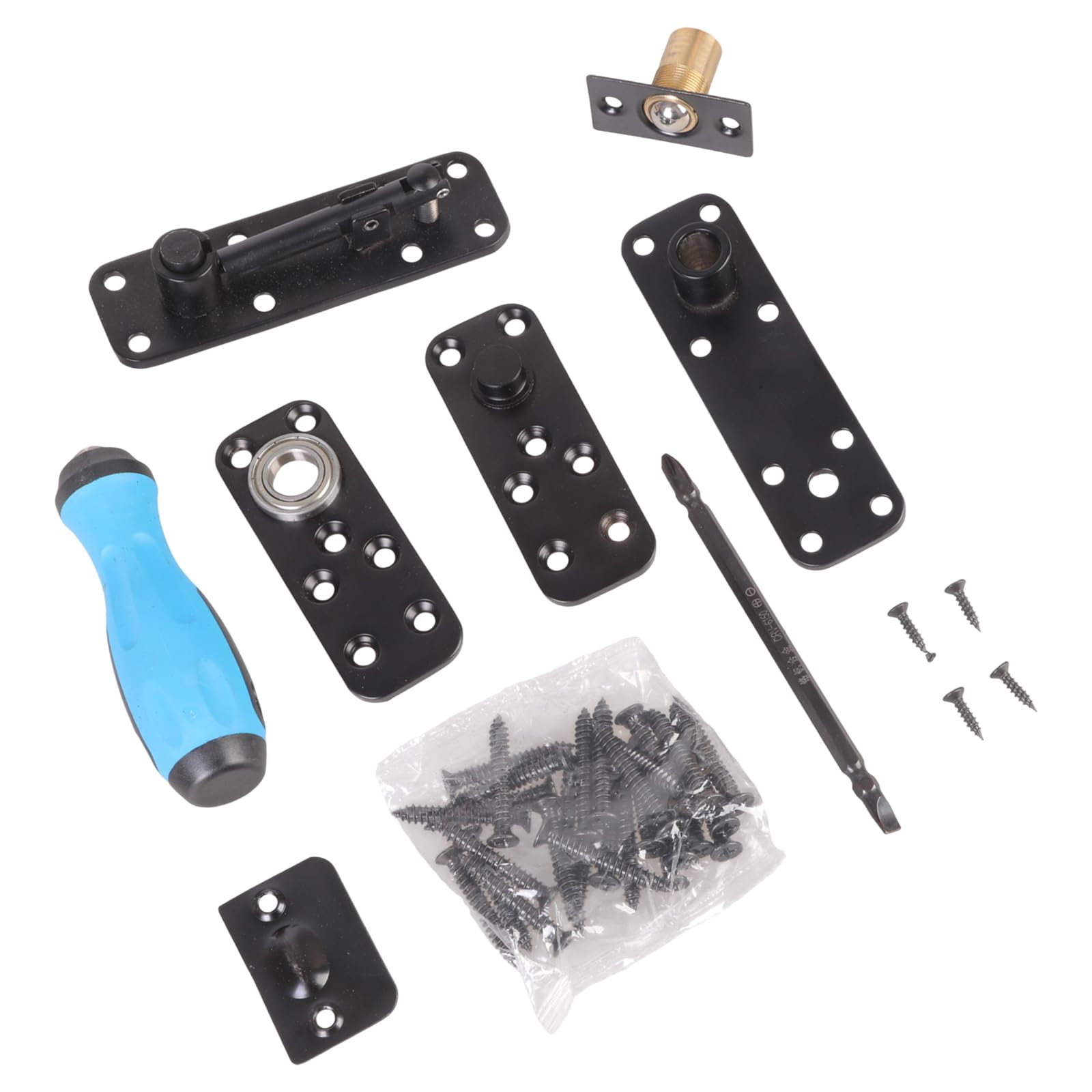 Concealed Pin Hinge Double Ball Bearing Mechanism Smooth Quiet Rotation for Smooth Bookshelf Door Use Steel Pin Hinge