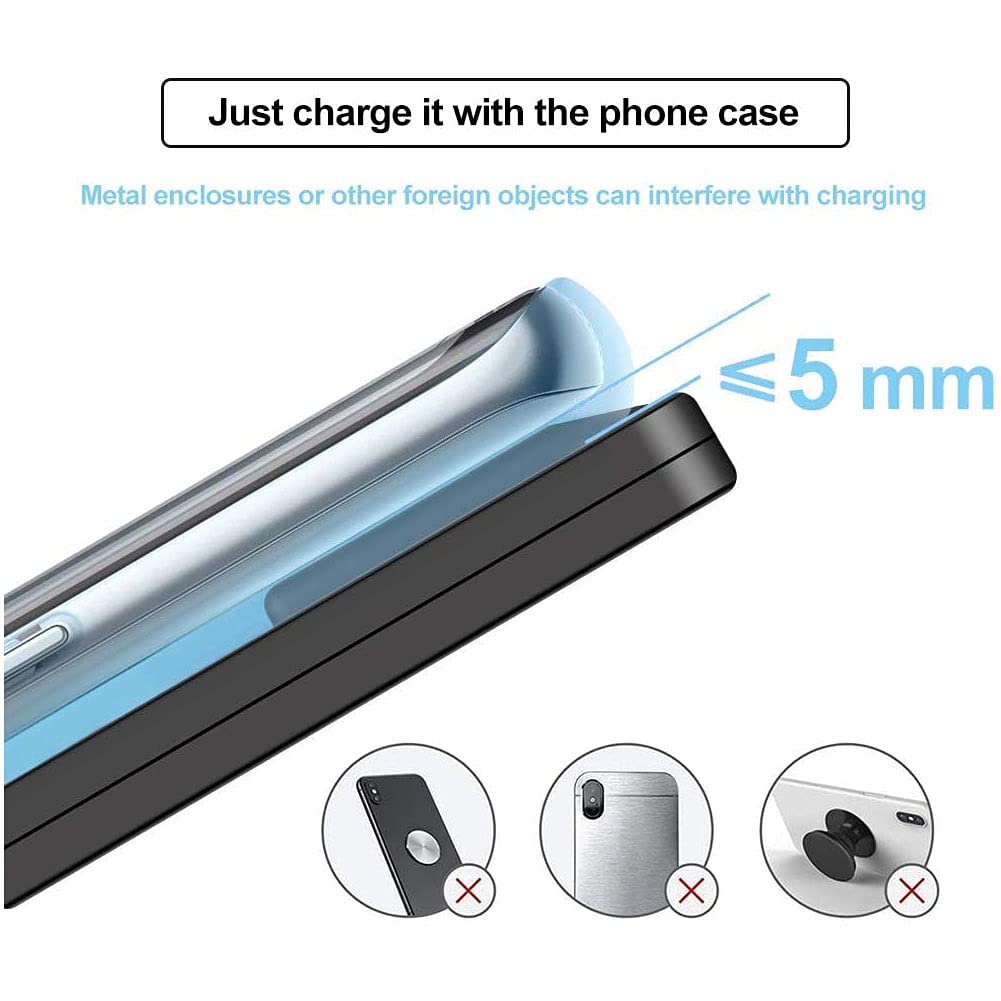 Almohadilla De Cargador De Coche InaláMbrico Para Tesla Model 3/S/X/Y, USB Panel De Accesorios De Consola Central TeléFono InaláMbrico RáPida Smart carga InduccióN Pad