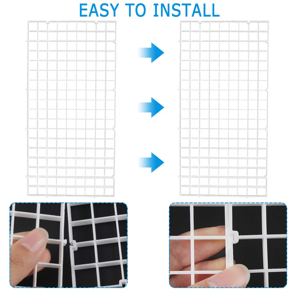 5 Divisori Per Acquario In Plastica PC - Griglia 30x15cm, Con 10 Ventose, Per Isolare Pesci O Filtrare - Foto 3