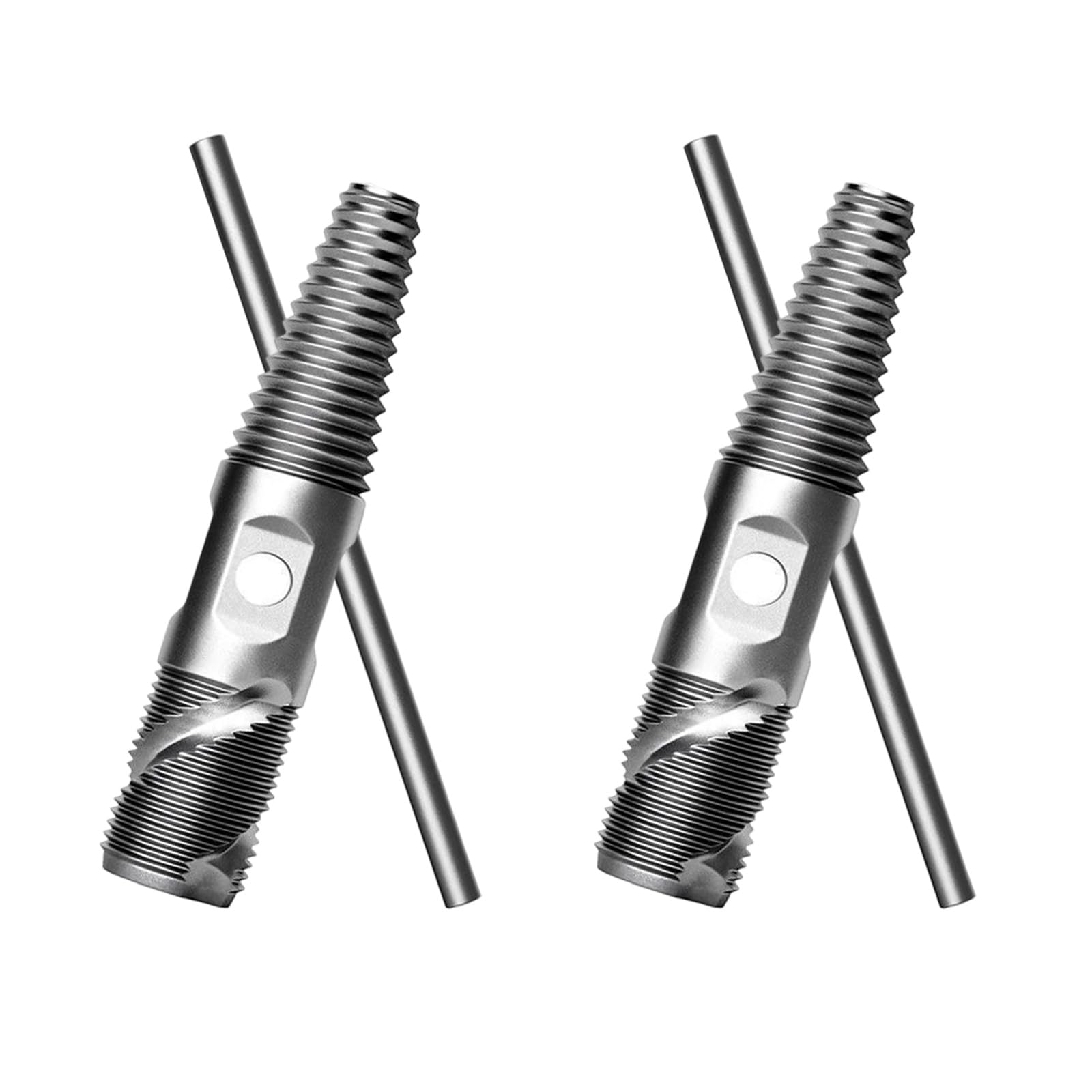 2Pcs Screw Extractor Double Head Pipe Break Screw Bolts Extractor Damaged Remover 1 / 2inch 3 / 4inch Pipe Thread Thread Repair