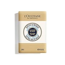 L’OCCITANE – Sapone Surgras al Karité Latte per Corpo e Viso, 250 g, Pelle Sensibile, Prodotto in Francia