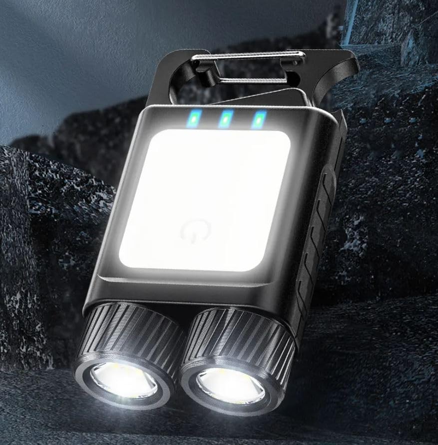 Zusaca Mini LED Rechargeable EDC Flashlight, 900 Lumens Super Bright Tactical Pocket Torch, Waterproof Multifunction Portable Powerful Mini Flashlight for Camping, Outdoor, Emergency - 1pc (Multi) (B0CQ53T8G6) Amazon Price History, Amazon Price Tracker