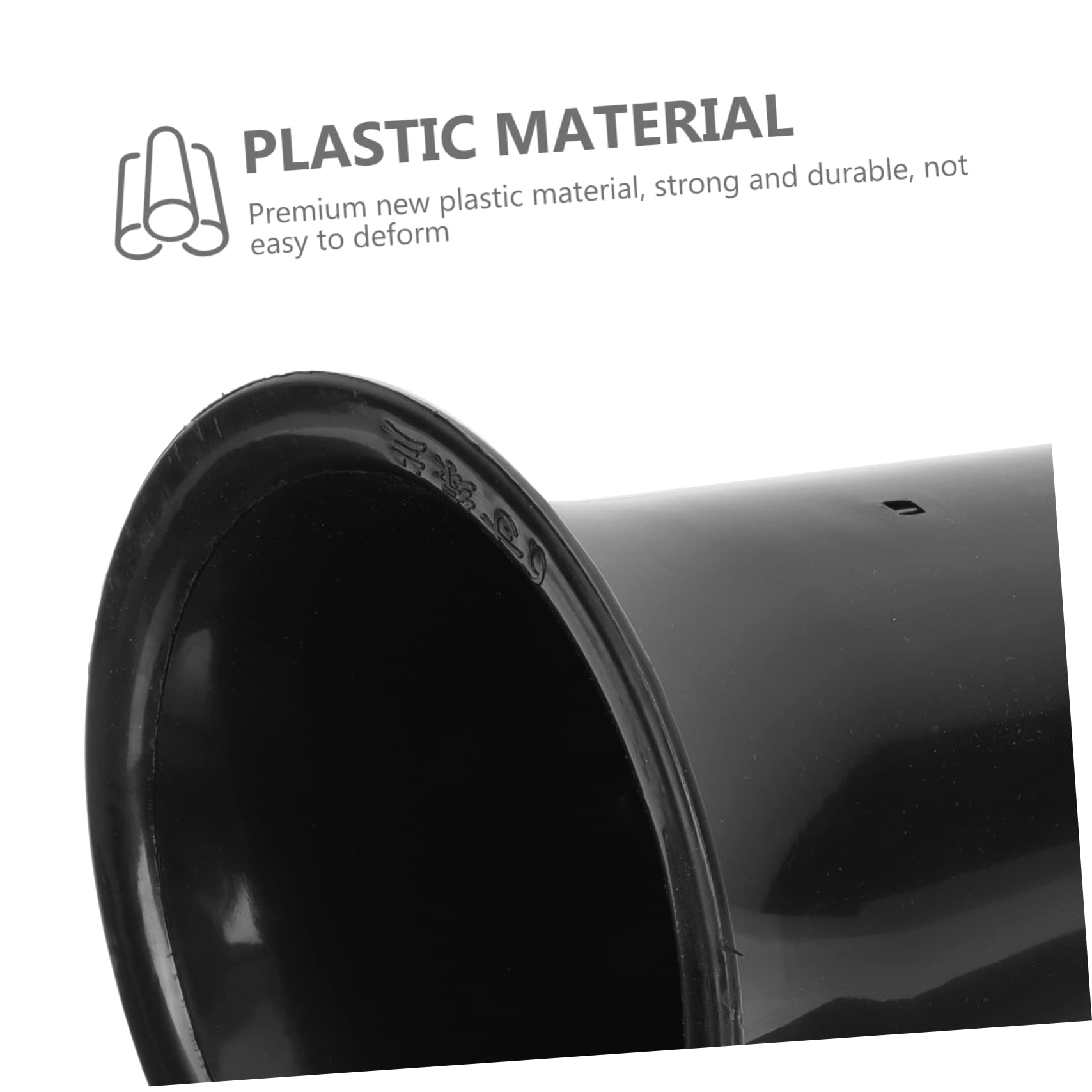 BESTonZON Pots pour Orchidées Lot de 10 en Plastique Noir Contrôle des Racines, Surface Simple, Solide et Résistant, pour Jardin et Plantes D'intérieur