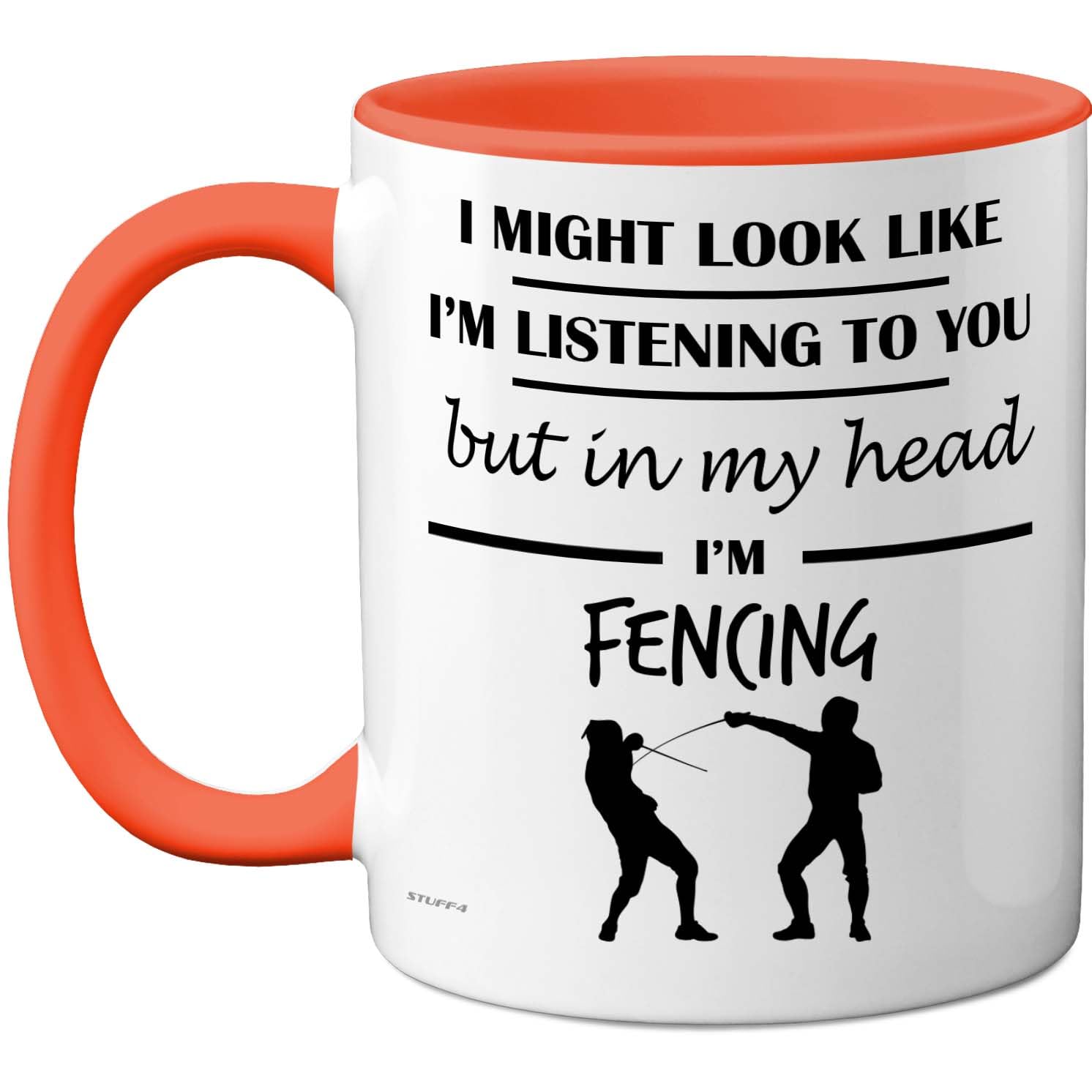 Stuff4 Fencing, in My Head Mug — image 1