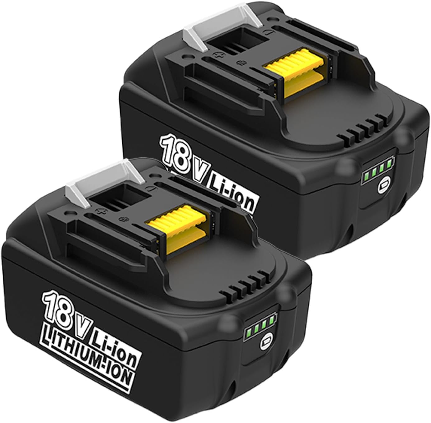 2x Makita Akku 18V 5,0Ah - Kompatibel Mit BL1850, BL1840B