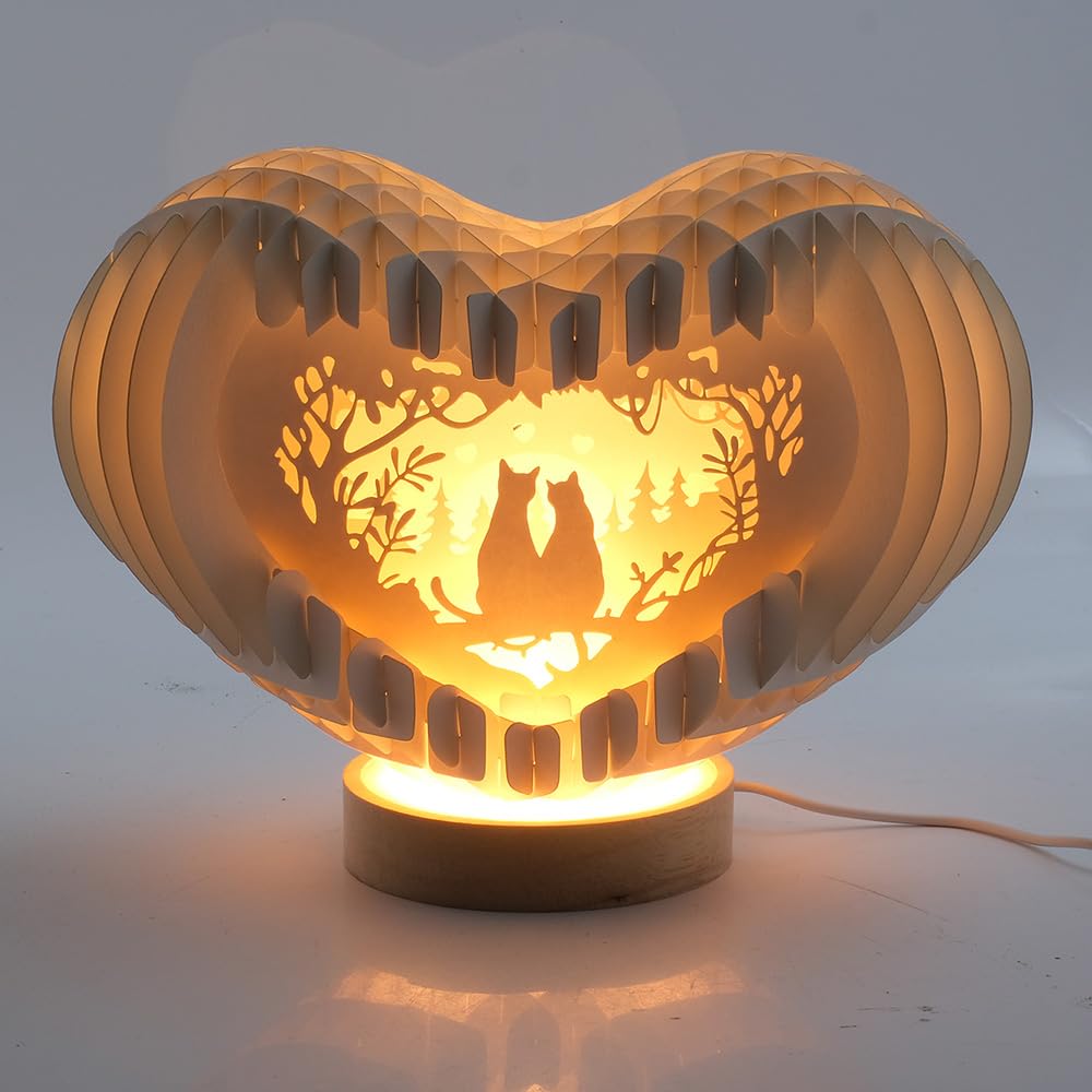 【新品未使用】行灯　切り絵　デスクライト　インテリア Amazon.co.jp : 切り絵ライト LEDライト 立体的 ペーパークラフト