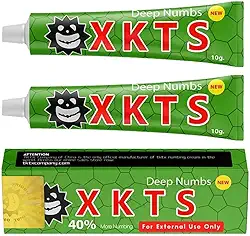 2 unidades de creme anestésico de tatuagem, 6-8 horas de força máxima creme anestésico de tatuagem, creme anestésico para tatuagens com Aloe Vera, vitamina E, lecitina (2 peças)