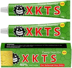 2 unidades de creme anestésico de tatuagem, 6-8 horas de força máxima creme anestésico de tatuagem, creme anestésico para tatuagens com Aloe Vera, vitamina E, lecitina (2 peças)
