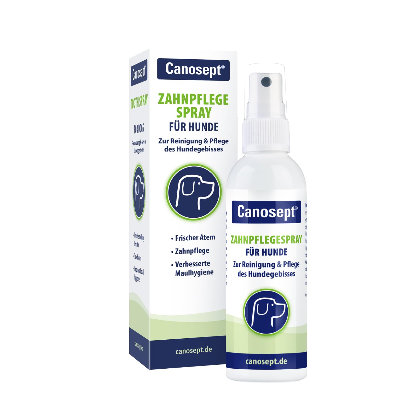 Canosept Zahnpflegespray für Hunde 100ml - Zahnsteinentferner Hund - Dentalspray für Hunde Zahnstein - gegen Mundgeruch