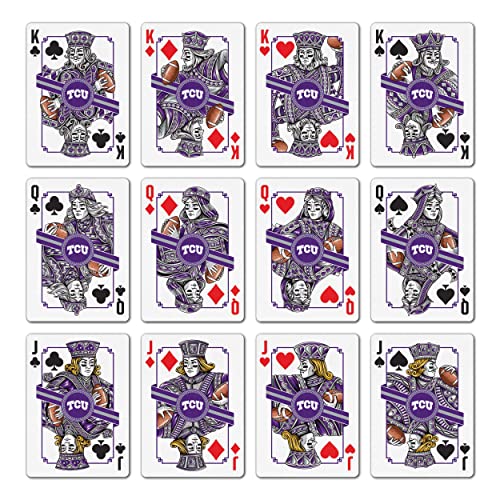 Image of YouTheFan NCAA Officially-Licensed Playing Cards - Original Artwork on All face Cards and Jokers - Team's Official Colors - Quality Linen Texture - Designed in The USA