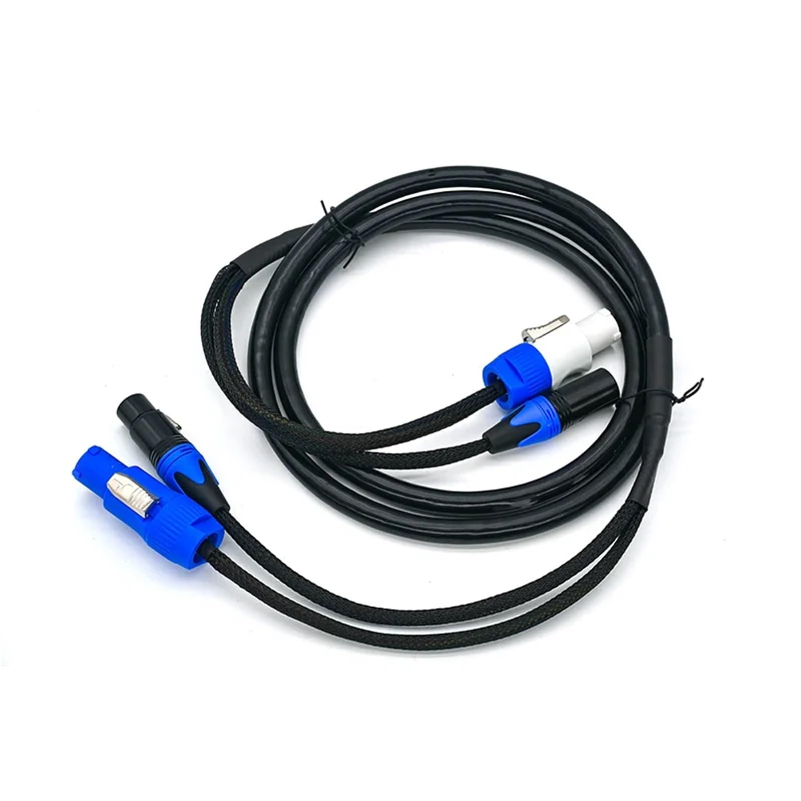 Kabel XLR 2,5 mm do ciężkich zastosowań 3 x 2,5 mm² 1 m 2 m 3 m 5 m AC do oświetlenia scenicznego dla DJ(2m)