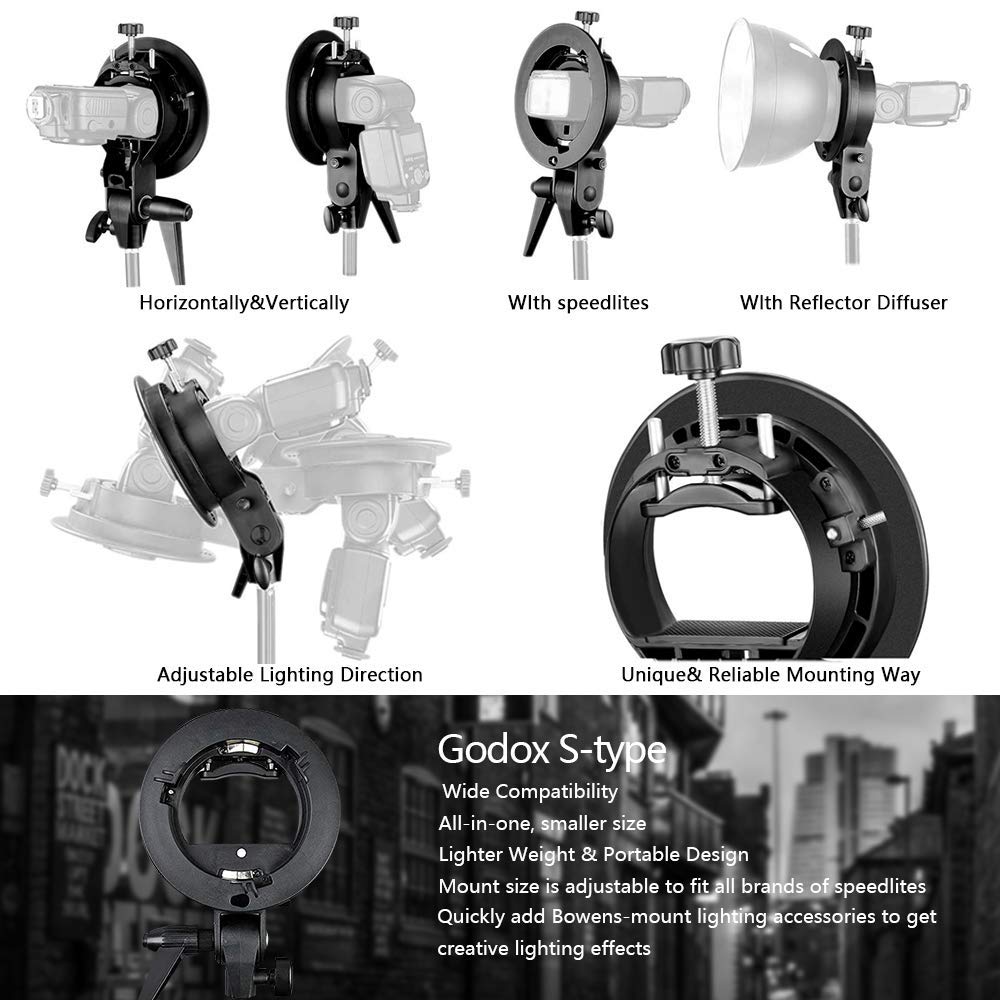 Godox pieghevole Softbox Diffusore Octobox per flash Nikon SB800 SB900 SB910 Canon 430EX 580EX2 600EX YN 560II 560III 565EX 568EX 568EX2 Godox V850 V860C (circa 80x80 cm)