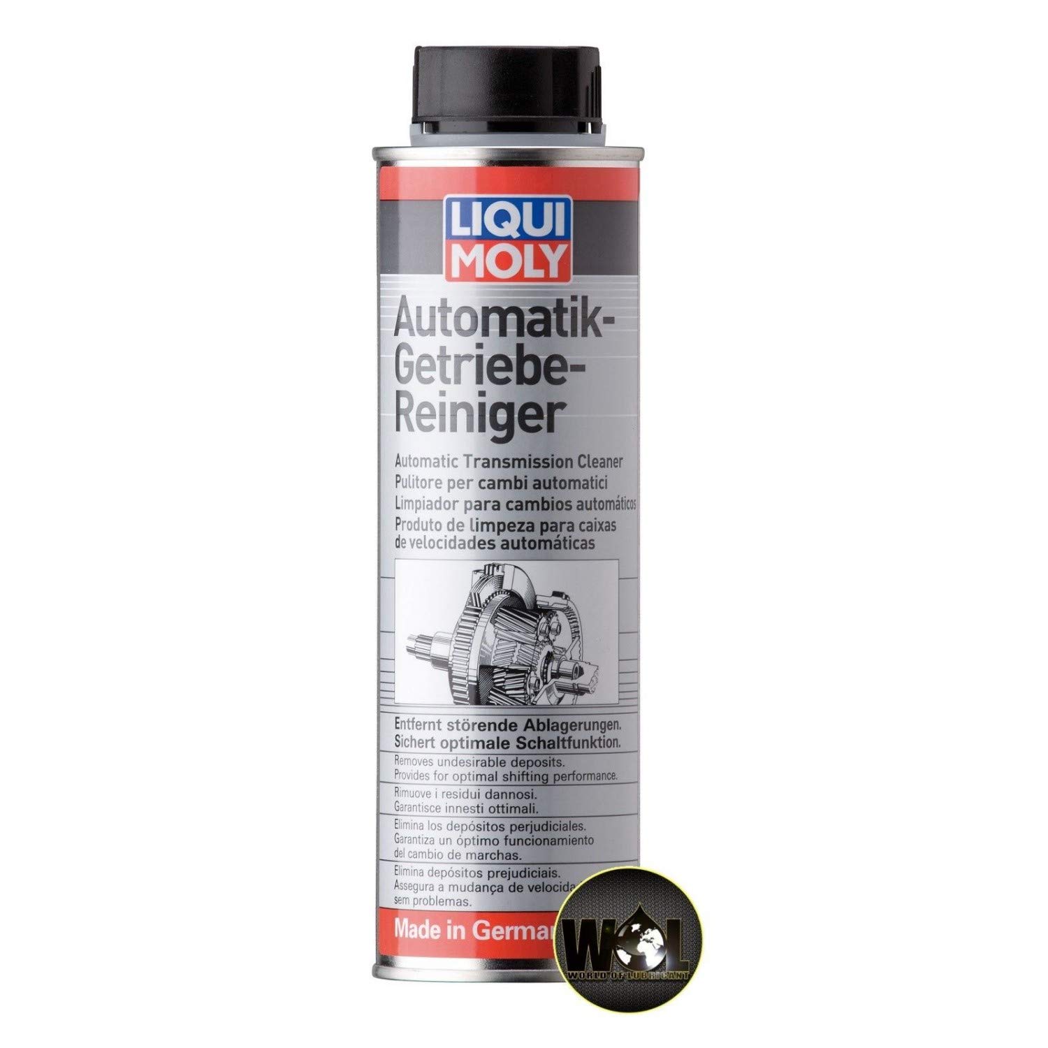WOL Automatic Transmission Cleaner by Liqui Moly 2512 - All Automatic Transmissions Cleaner Oil – Car Deposit Cleaning Oil Additive – Car Care - 300ml (1)
