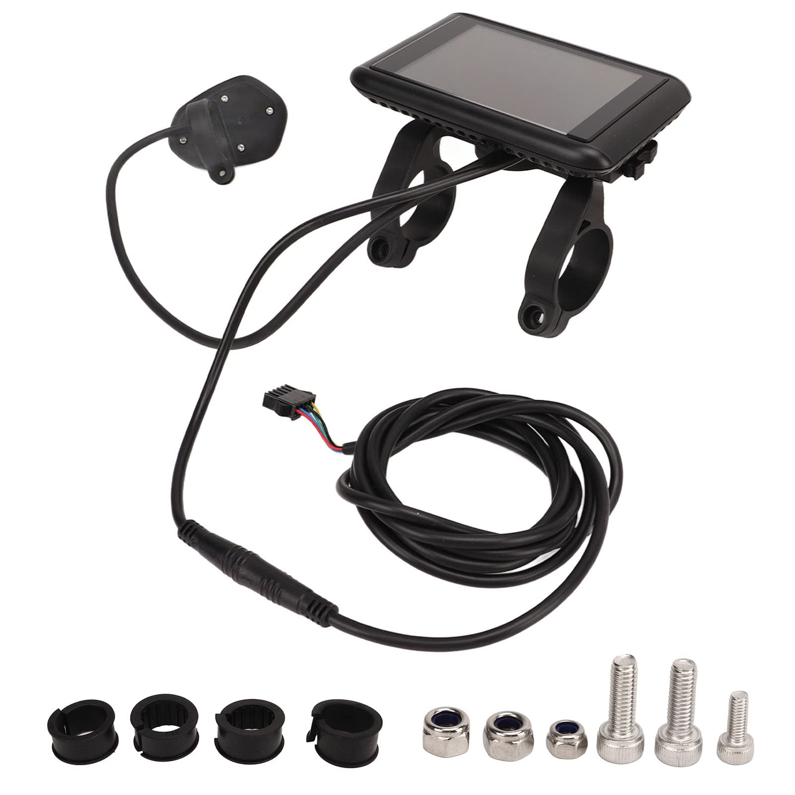 Pilipane Electric Bicycle Display Panel ABS 5V LCD High Definition Multifunction Bike Display Panel with SM Connector for Bicycle Modification Electric Bicycles Electric Scooters