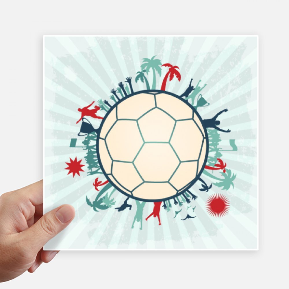 Pegatinas de fútbol para tapar imperfecciones en paredes y personalizar portátiles 4 piezas