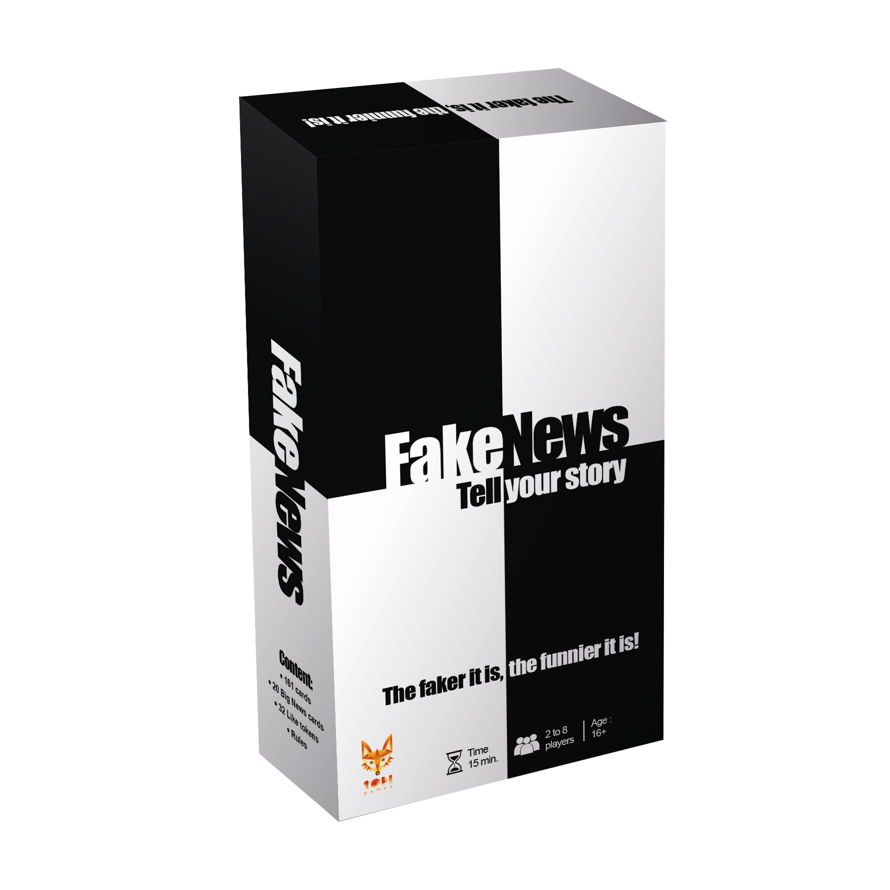 Topi Games | Fake News | Party Card Game, Creative Storytelling, Bluffing And Improvisation With Illustrated Cards | 2 To 8 Players | 15 Minutes