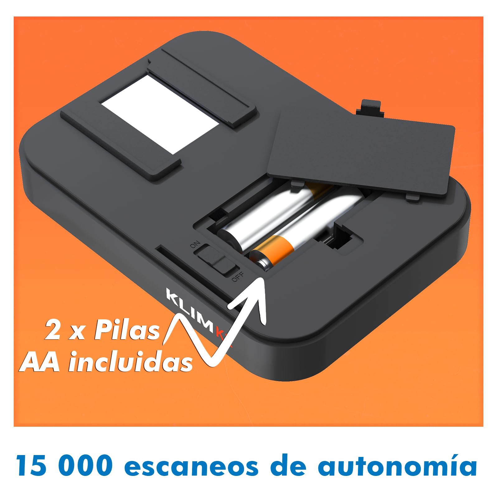 KLIM K2 Escáner de Negativos Y Diapositivas 35 MM - Nuevo - Kit Digitalizador de Diaposistivas Y Escaner Fotos - Tu Propia Digitalización para Negativos en Casa con Tu Móvil - Amber