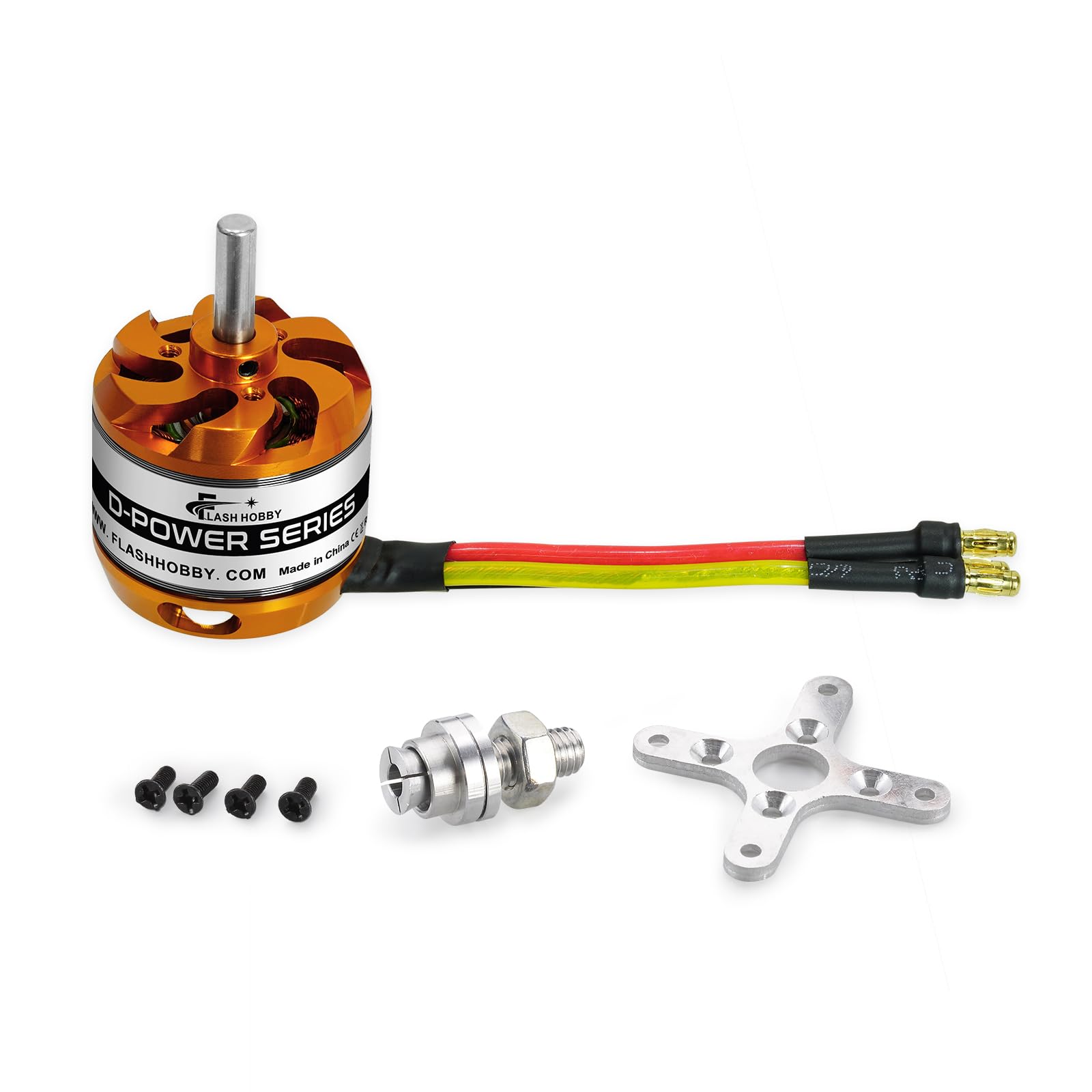 FLASH HOBBY Brushless Motor 3536 RC Outrunner Motor Electric DC Motor for Helicopter UAV Multicopter RC Plane Fixed Wing & Robotic Arm(910KV)