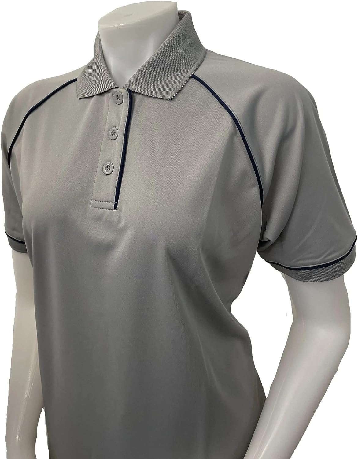 Smitty | VBS-402 | Grey Women's Premium Performance Mesh Volleyball Shirt | Professional Referee Officials Shirt