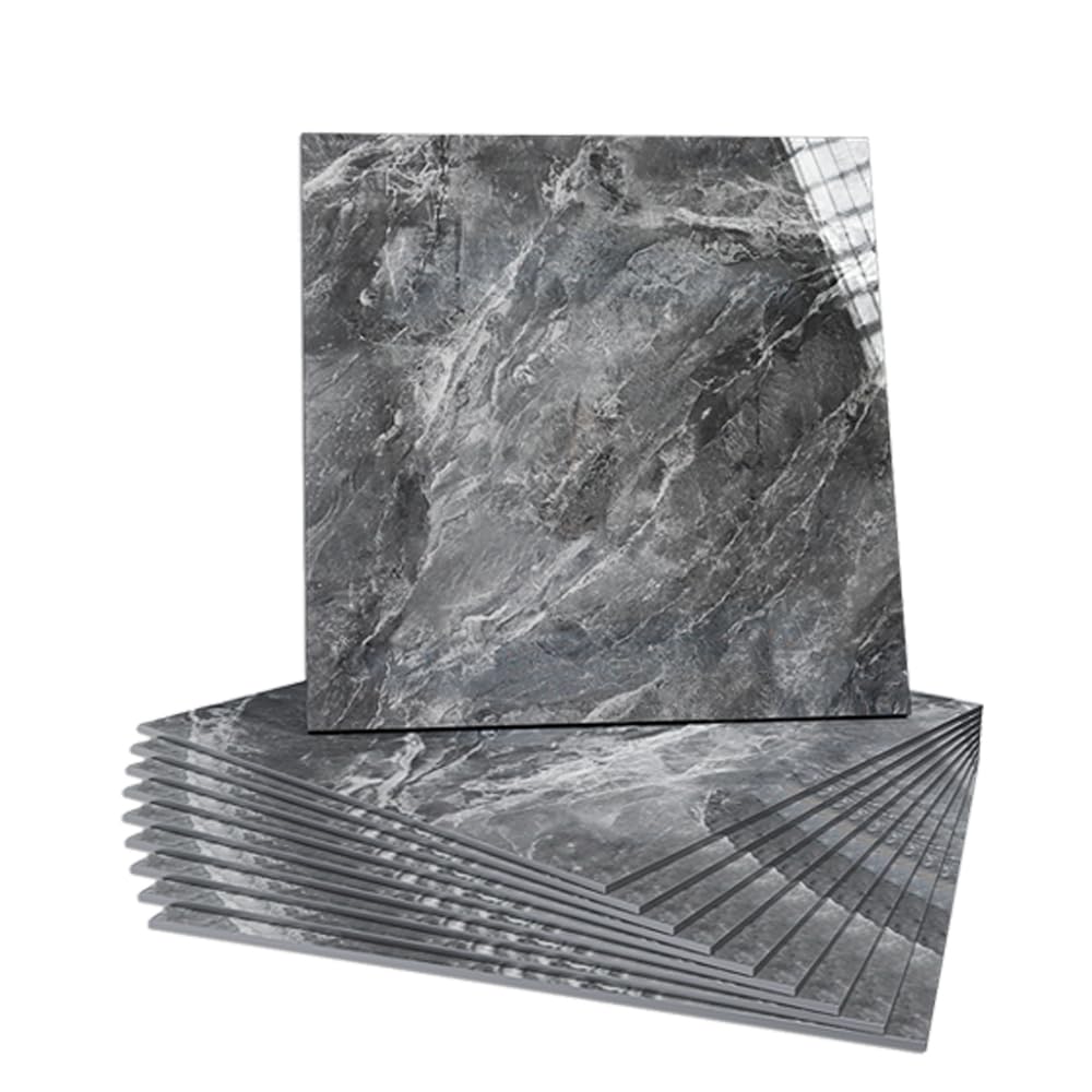 Marble Pattern PVC Peel-and-Stick Wall Tiles (30x30cm) – Waterproof Self-Adhesive Vinyl for Decorative Walls, Low-Traffic Floors, Bathroom & Kitchen