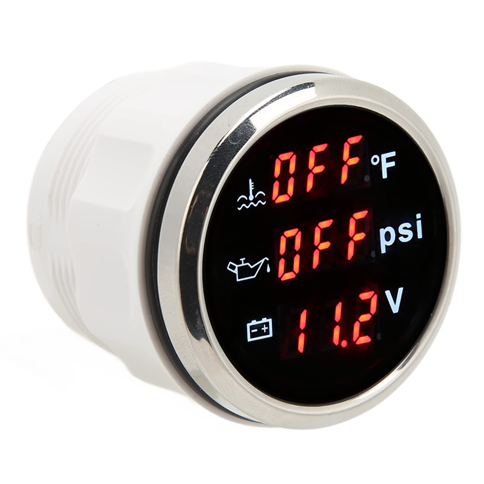 Indicatore della Temperatura Dell'acqua, per RV Yacht Barca Nave Auto Moto 52mm Indicatore Digitale della Temperatura Dell'acqua 3 in 1 DC 9 a 32 V Accurato