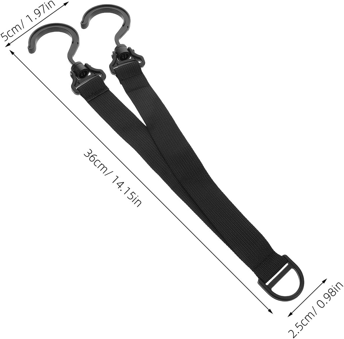 No-Drill and Garage Black Polyester Nylon for Imitation Strap Over-the-Door Skateboard Rack Holder with Small Wall Mounted Skateboard Organizer Apartments