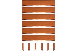 Heavy Duty Quality 8" x 40" Cor-Ten Steel Garden Edging