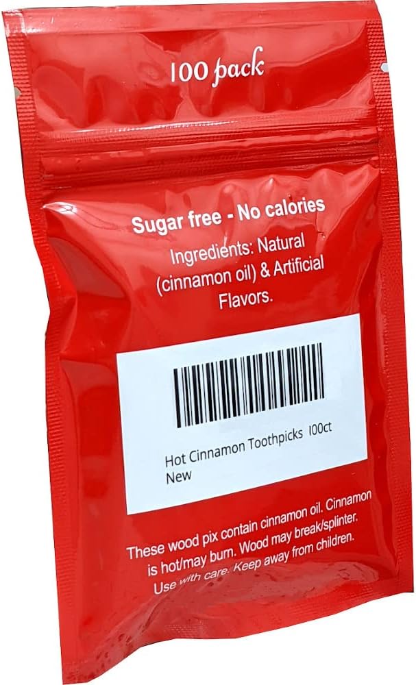 Hot Cinnamon Toothpicks 100ct