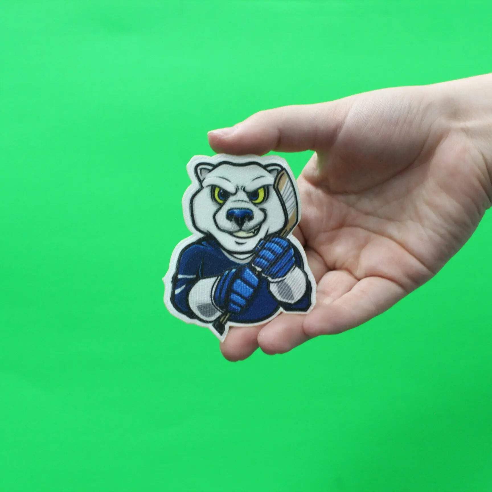 Toronto Canada Polar Bear FotoPatch Mascot Hockey Parody Embroidered Iron On