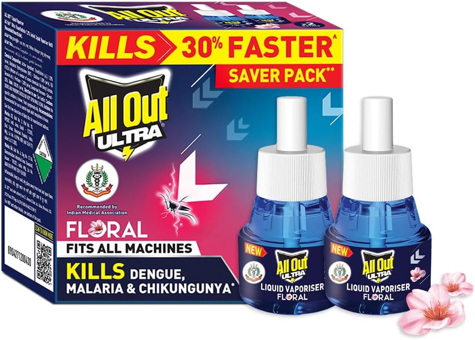 All Out Ultra Power+ Floral Fragrance (2 refills pack)