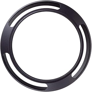 Camera Lens Hood Metal Vented 37mm 39mm 40.5mm 43mm 46mm Screw-in Lente Protect (Caliber : 37mm)