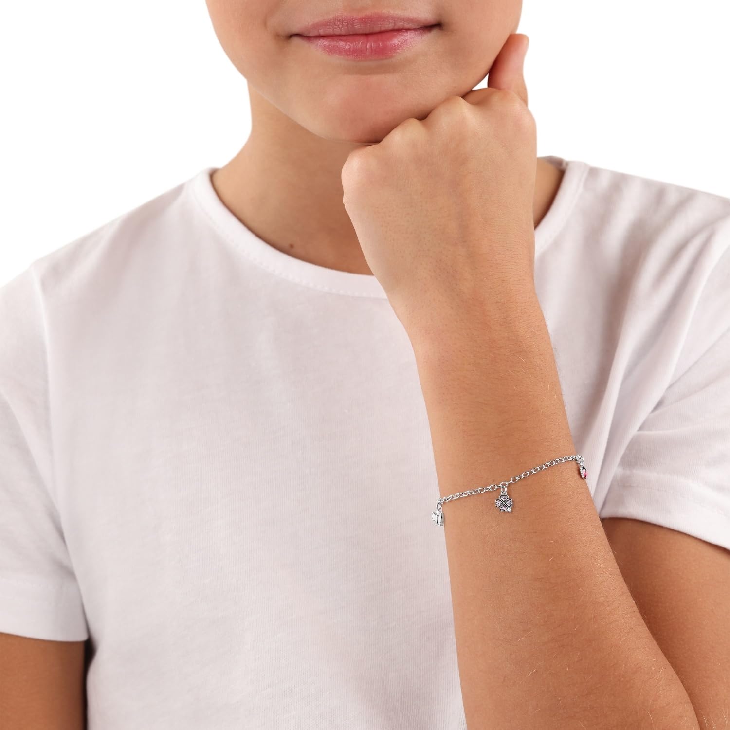 Prinzessin Lillifee Bijoux en acier inoxydable/argent sterling 925 pour fille, bijoux pour enfant, livrés dans une boîte cadeau pour bijoux