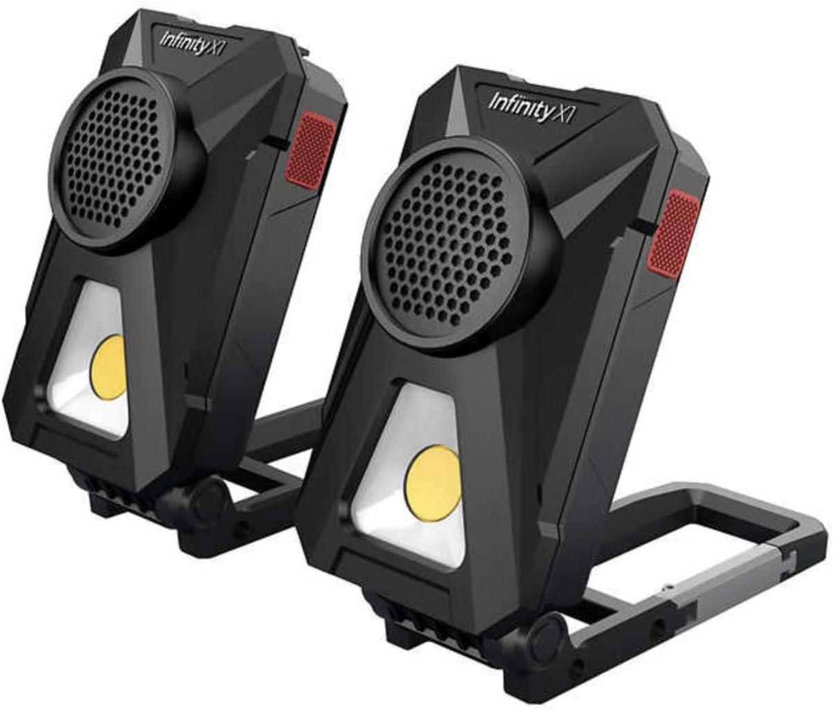 Infinity X1 LED Rechargeable Worklight with Bluetooth Speaker 2 Pack