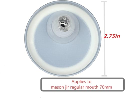 Miniatura 7 de Boquillas para verter tarros de masón. Caños de flujo libre para verter tarros de masón, tarro de masón para boquilla tamaño de boca regular,