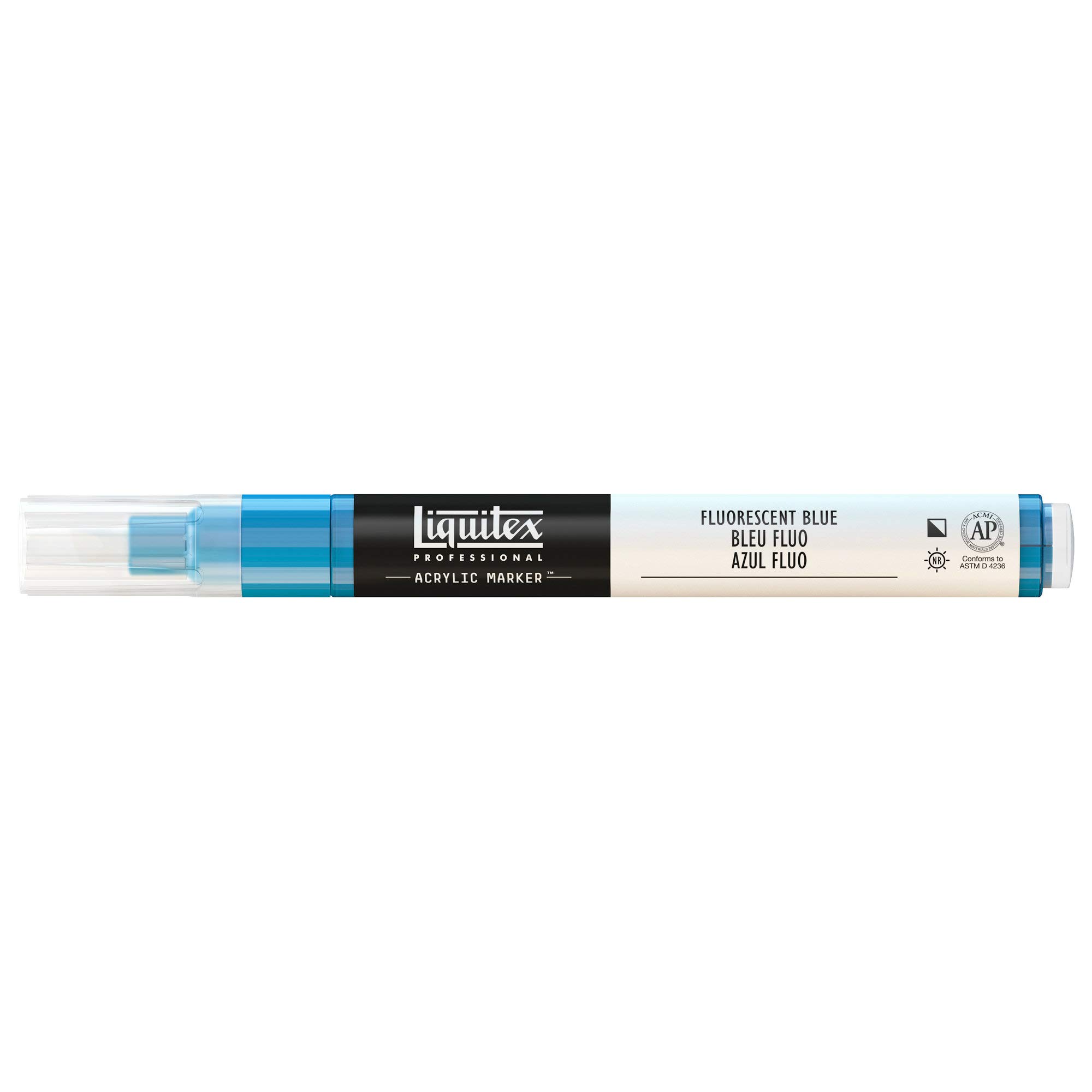 Liquitex 2-4 mm Fine Nib Paint Marker - Fluorescent Blue