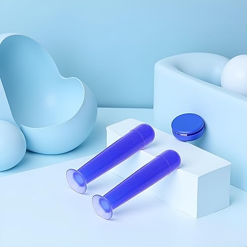 Miniatura 4 de 2 piezas de herramientas de extracción de inserción de lentes de contacto azules, prácticas lentes suaves de silicona pequeñas ventosas, fundas para