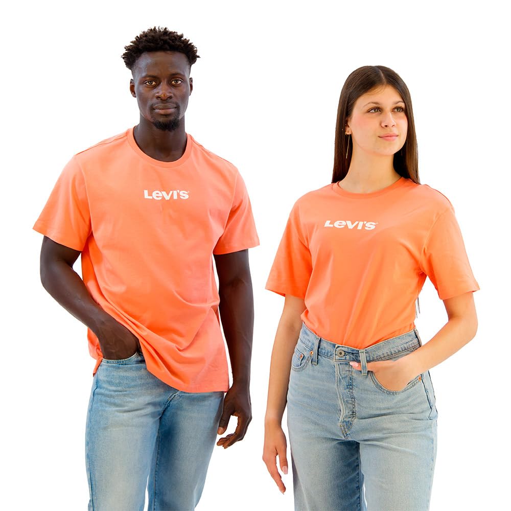 Levi's Unisex Orange Levi´S ® Housemark Graphic Short Sleeve T-Shirt M