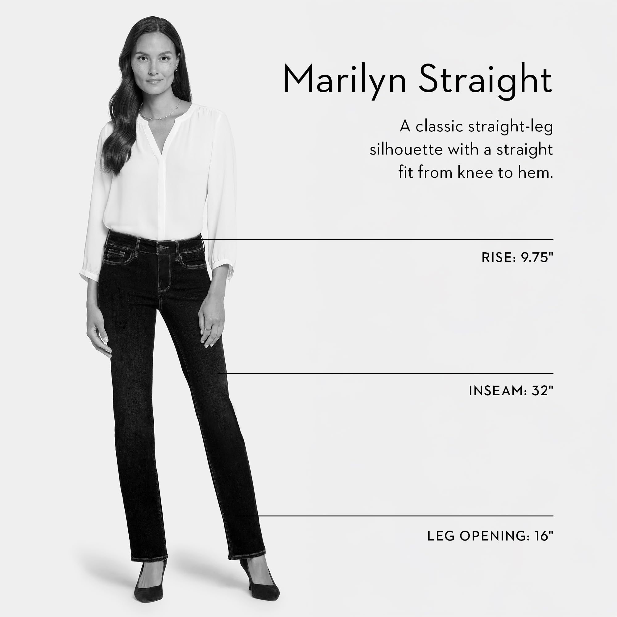 NYDJ Marilyn Straight Leg Jean - Jeans Mujer